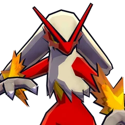 Blaziken, the playable Pokémon